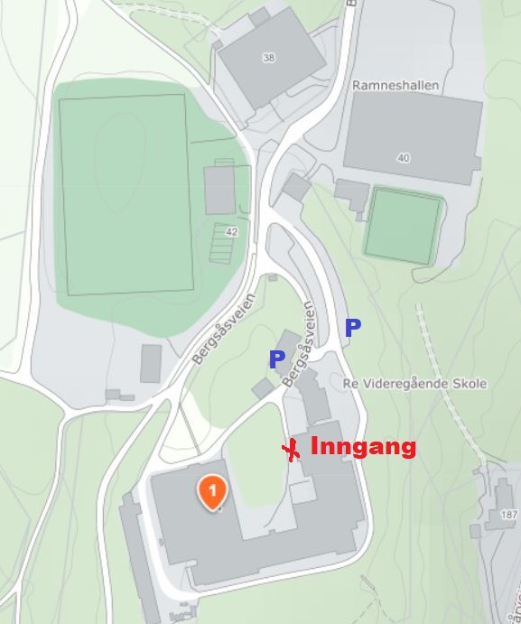 Kart til Re videregående