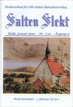 Salten Slekt 2001-1 -forside