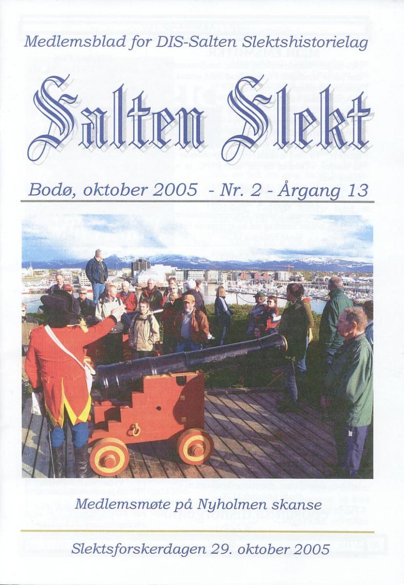 Salten Slekt 2005-2 -forside
