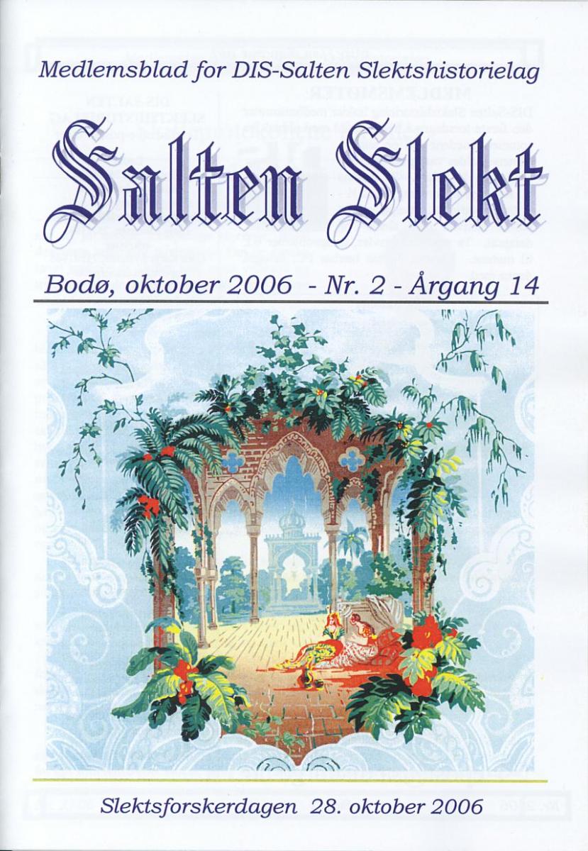 Salten Slekt 2006-2 -forside