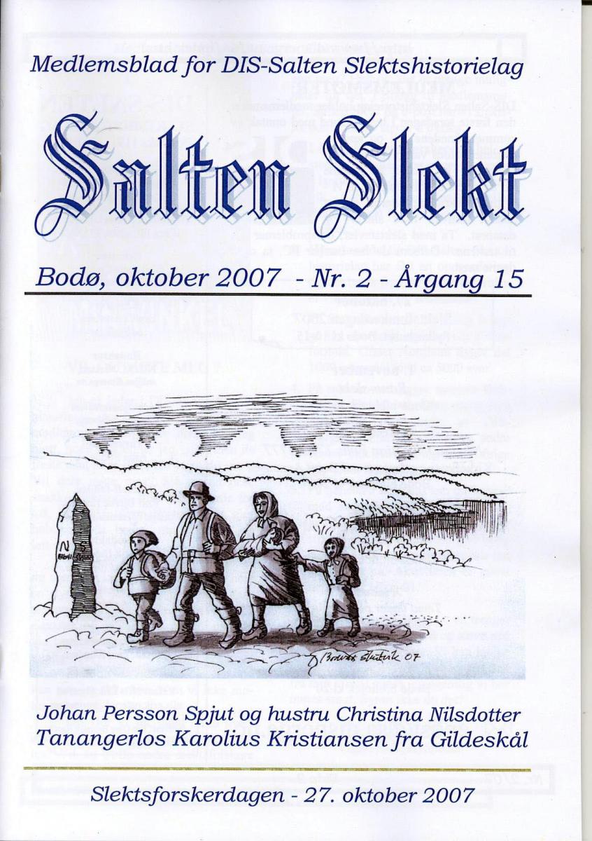 Salten Slekt 2007-2 -forside