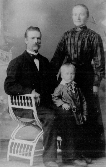 Ole, Anna og Rasmus Melsæther