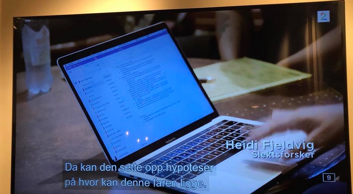 Skjermbilde av PC fra tv-programmet Norge bak fasaden