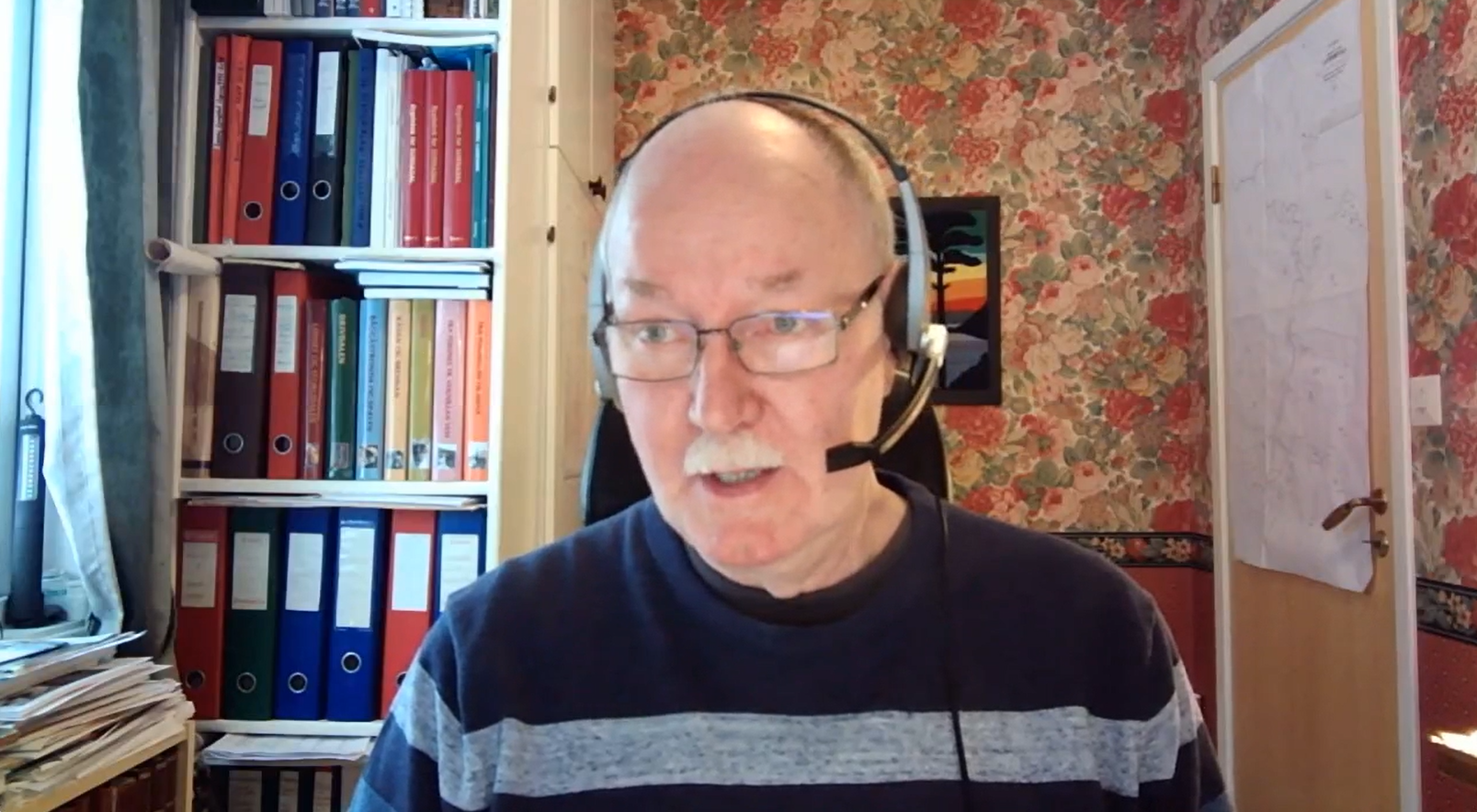 Lyngstad formidler under et webinar