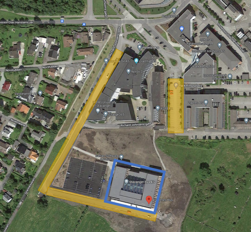 Arkivenes Hus parkering