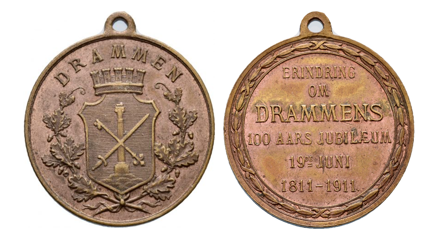 Minnemedalje Drammen 1911