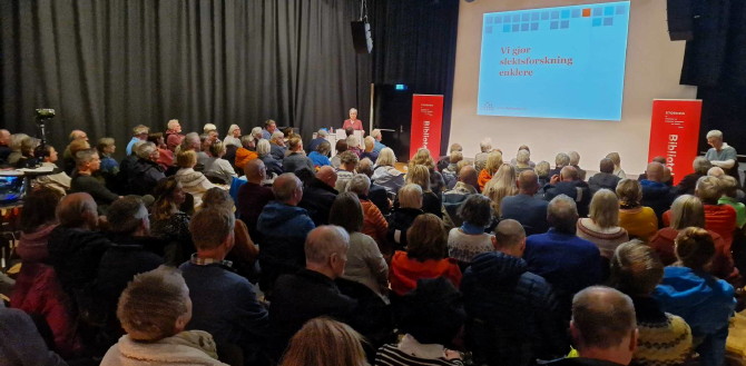 Litteratursalen i Stormen bibliotek oktober 2023