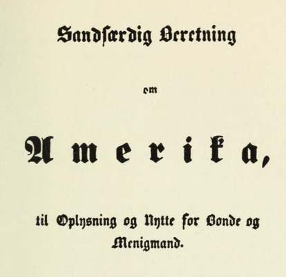 Bokforside Sandfærdig beretning om Amerika