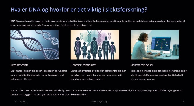 DNA- Heidi S. Fjeldvig