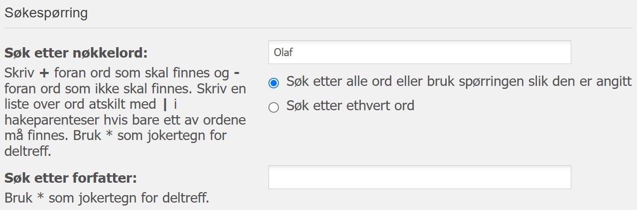 Slektsforum_Avansert søk