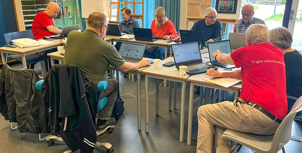 Slektshjelp på Tysvær bibliotek i Aksdal