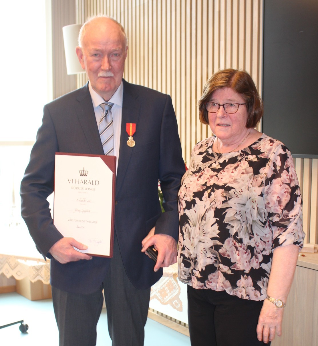 Jonny Lyngstad og fru Sigrid