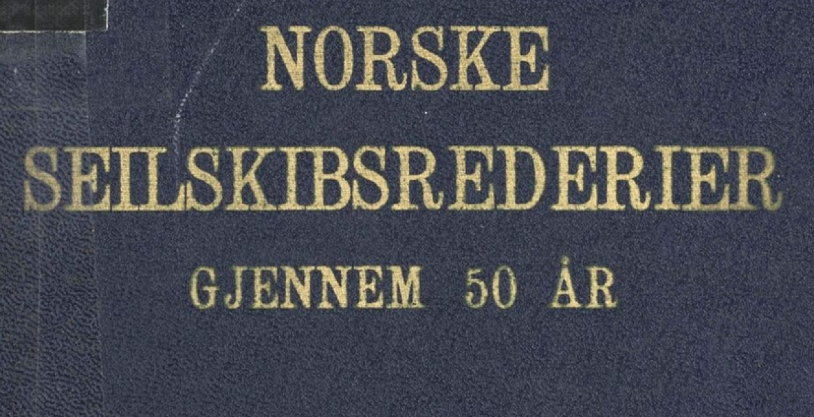 Boken Norske seilskibsrederier gjennem 50 år