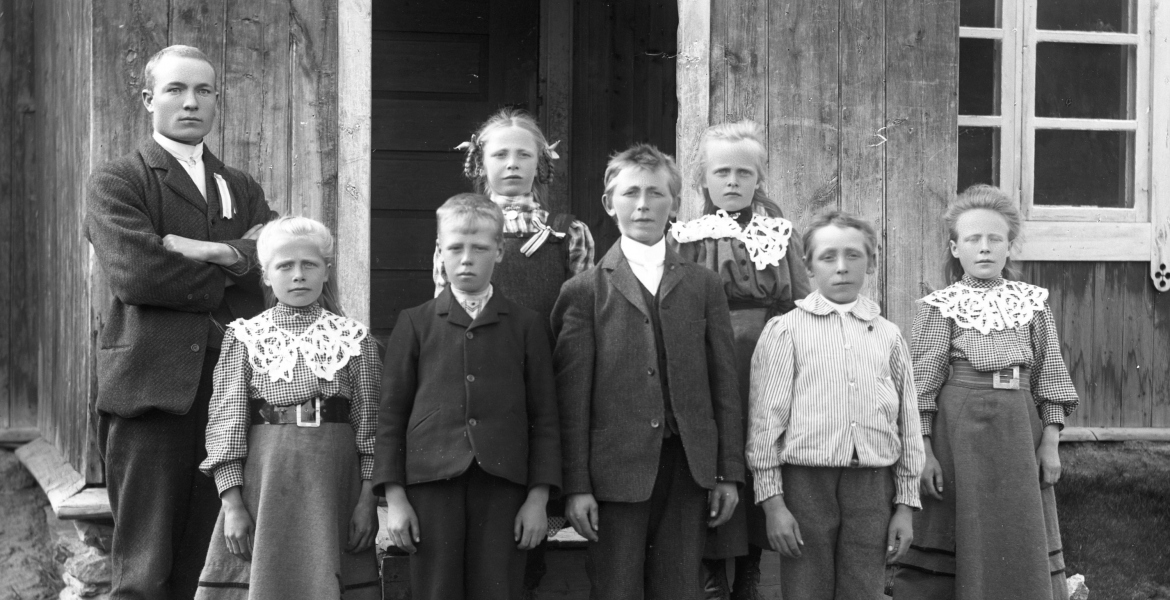 Skoleklasse i 1910