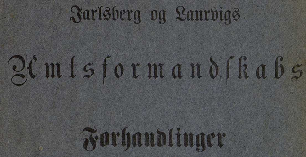 Amtsforhandlingsprotokoller