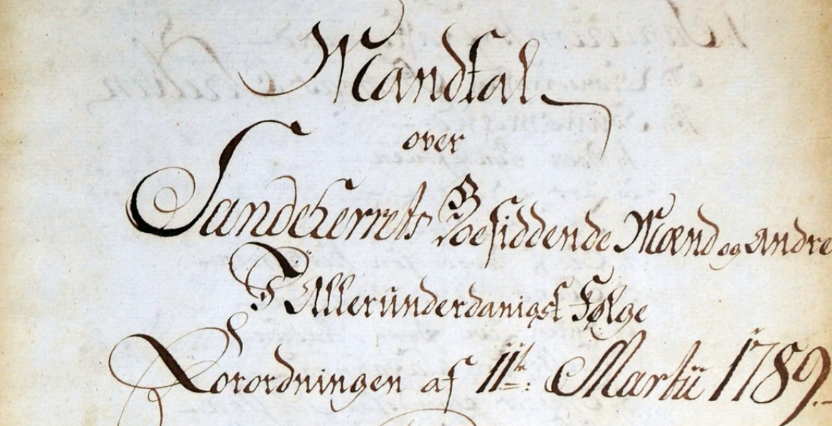 Mandtal Sandeherred 1789