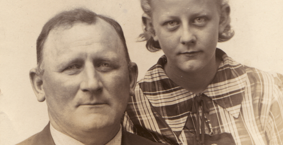 August Johansen og Doris Irene Wickstrom