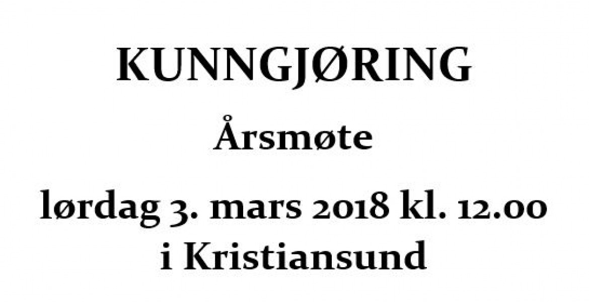 Årsmøte 2018