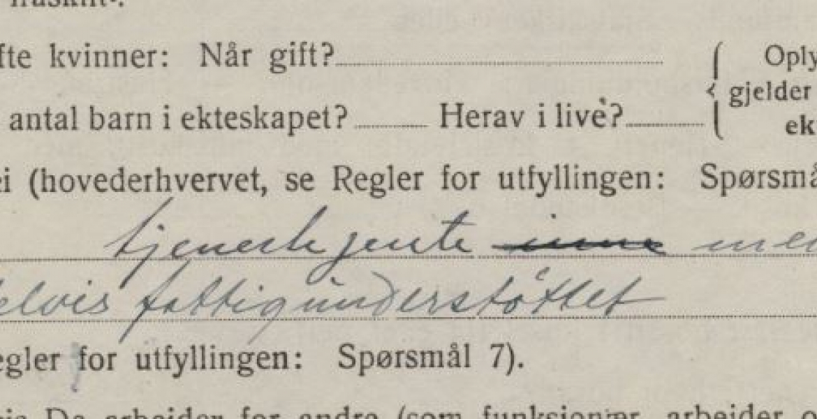 Utsnitt fra personkort