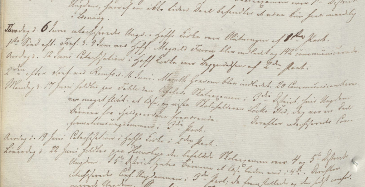 Dagsregister Sunndal 1832–1846