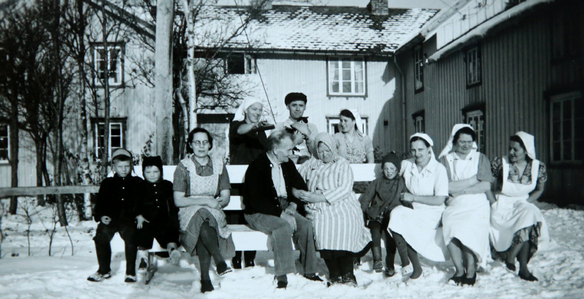 Skagen gård, gamlehjemmet ca. 1955