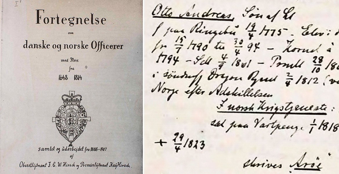 Fra boken «Danske og norske Officerer 1648–1814».