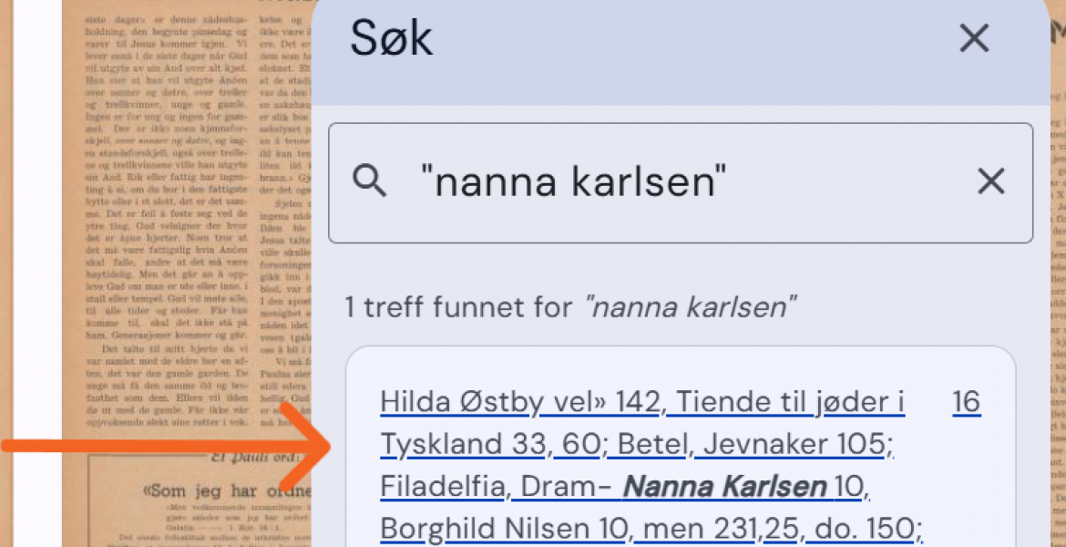 Tips - bruk forstørrelsesglasset for å finne frem i Nasjonalbiblioteket