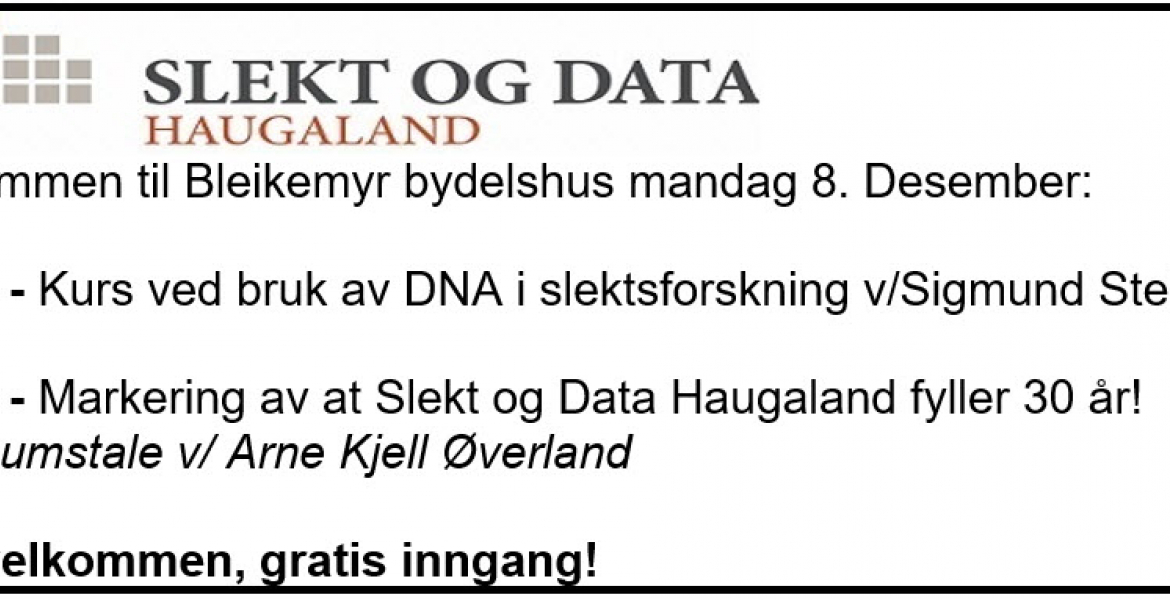 Medlemsmøte 8. desember