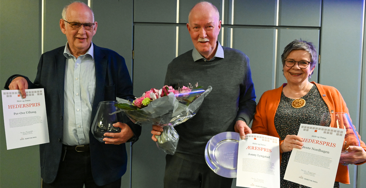 Mottakere av Slekt og Datas ærespris og hederspris 2024